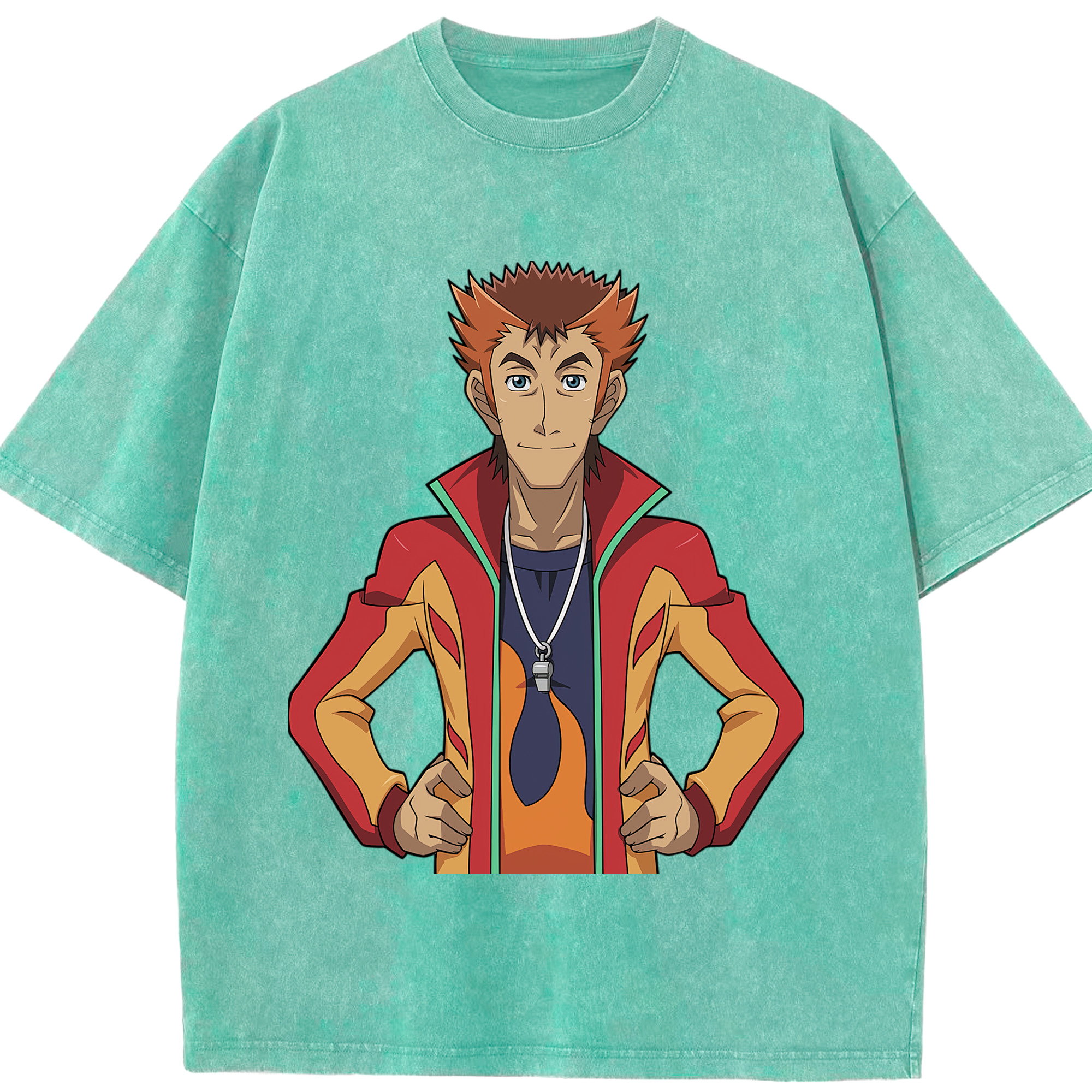 （画像用） 遊☆戯☆王 Yu-Gi-Oh! 綿100% ヴィンテージ風 半袖Tシャツ（フロントプリント）